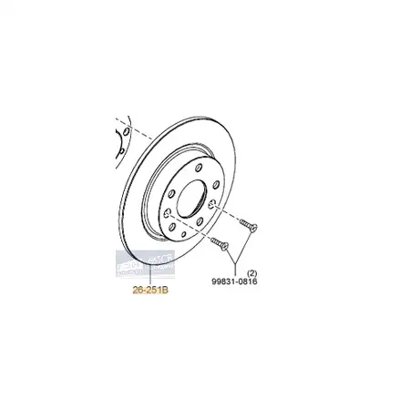 Orig. Mazda Bremsscheibe B45g26251b
