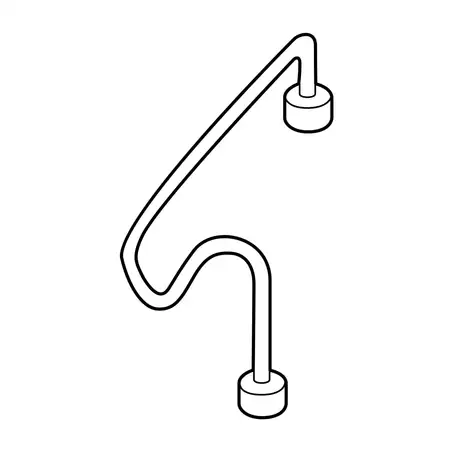 Orig. Hyundai Dieseleinspritzleitung Zyl. 1 314202a400