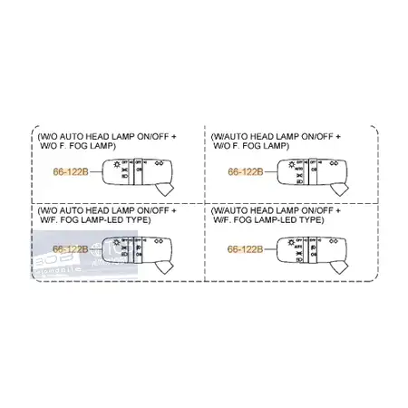 Orig. Mazda Kombischalter Seitlich Baek66122