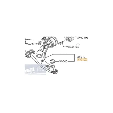 Orig. Mazda Querlenker C51334350