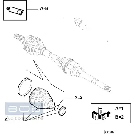 Orig. Fiat Antriebswellenmanschette Aussen 9403293338