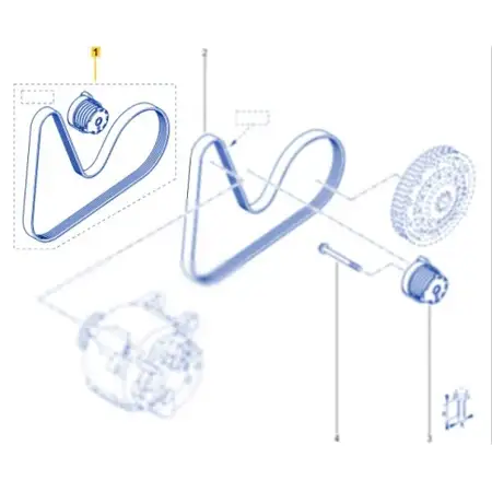 Orig. Renault Hauptriemensatz 117202495r
