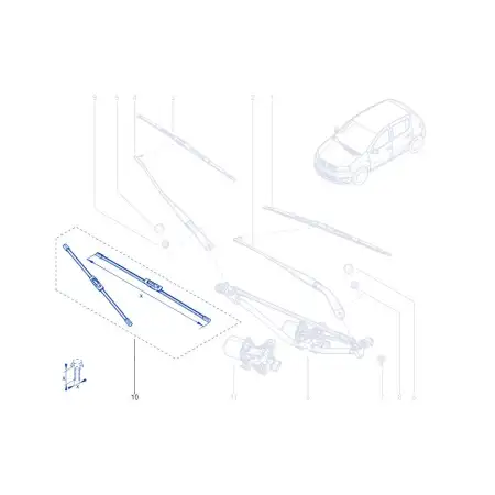 Orig. Renault Scheibenwischerbl&auml;tter Satz 288908484r