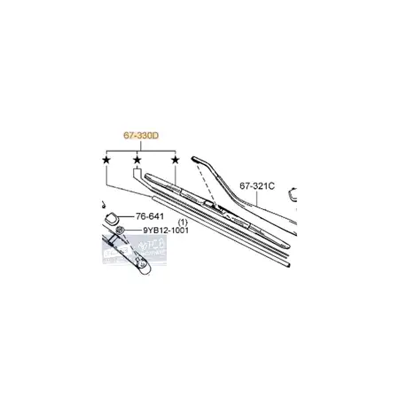 Orig. Mazda Scheibenwischerblatt D09l67330