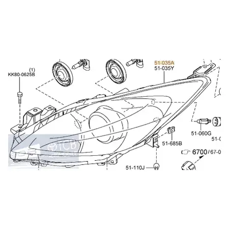 Orig. Mazda Scheinwerfer Xenon Mit Blinker Bbp451031m