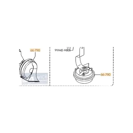 Orig. Mazda Signalhorn Seitlich Bp4k6679yc