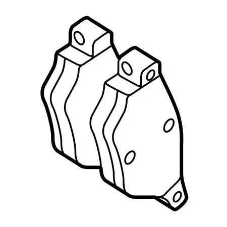 Orig. Toyota Bremsklotzsatz Su001b3807