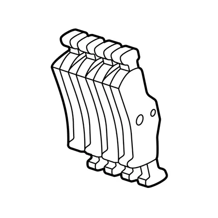 Orig. Toyota Bremsklotzsatz 04466k0000