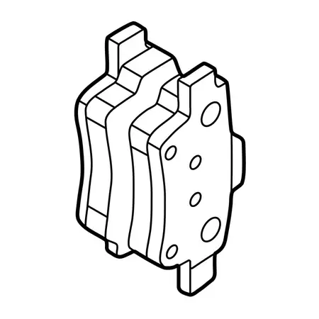 Orig. Hyundai Bremsklotzsatz 581013za16