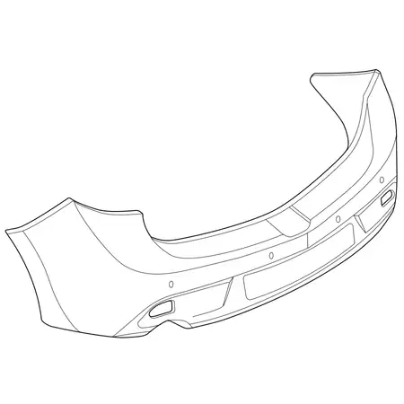 Orig. Mazda Stossf&auml;ngerverkleidung Bcw850221f8p