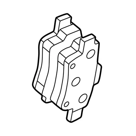 Orig. Toyota Bremsklotzsatz 044650f012