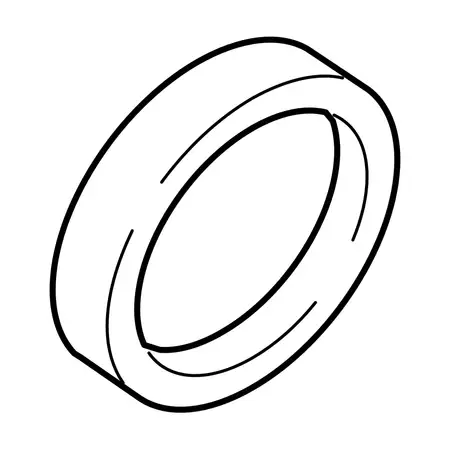 Orig. Renault Kurbelwellendichtring (schwungrad) 122793304r