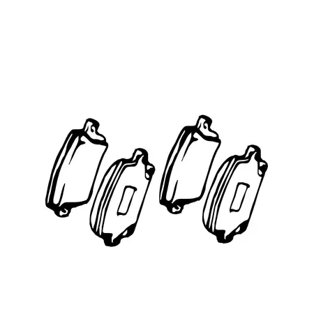 Orig. Toyota Bremsklotzsatz 0446502130