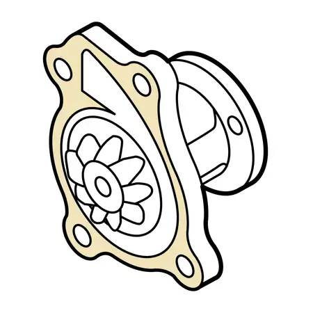 Orig. Renault Wasserpumpe 210102662r