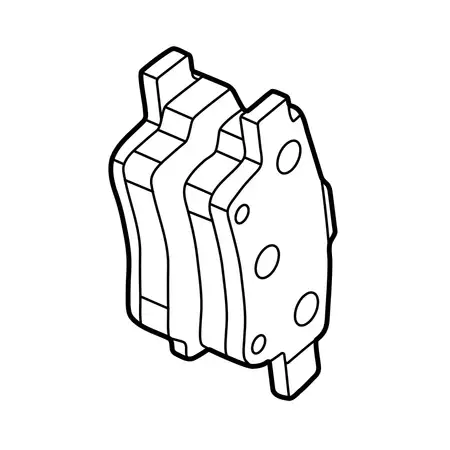 Orig. Toyota Bremsklotzsatz 04466yzzc4