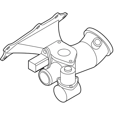 Orig. Renault Auspuffkr&uuml;mmer Mit Lader 144104103r