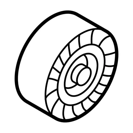 Orig. Fiat Umlenkrolle Hauptriemen 5802438306