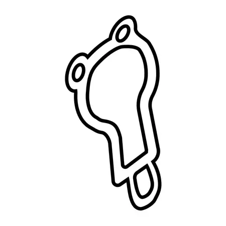 Orig. Renault Ansaugkr&uuml;mmerdichtung Hinten 7701062171