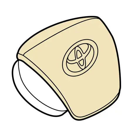 Orig. Toyota Airbageinheit Fahrer 4513005112b0