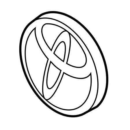 Orig. Toyota Emblem (stossf&auml;nger Vorn) 90975w2003