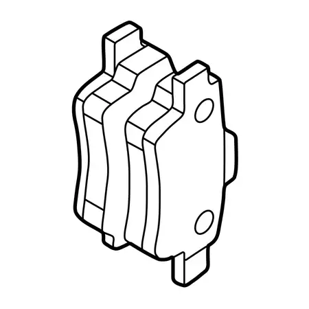 Orig. Renault Bremsklotzsatz D10804kj1a
