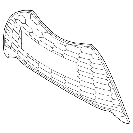 Orig. Toyota Luftgitter Unten 531020d140