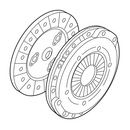Orig. Renault Kupplungsdruckplatte/scheibe 302054100r