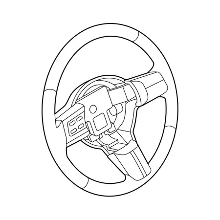 Orig. Mazda Lederlenkrad F&uuml;r Airbag Bckn32982a