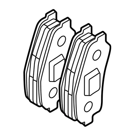 Orig. Mazda Bremsklotzsatz Kdy93328za9c