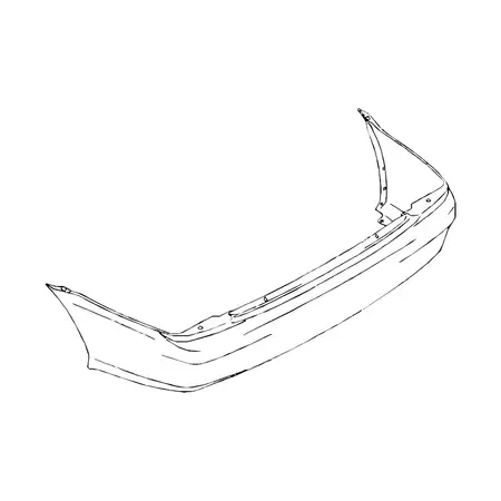 Orig. Mazda Stossf&auml;ngerverkleidung B25h50221bbb