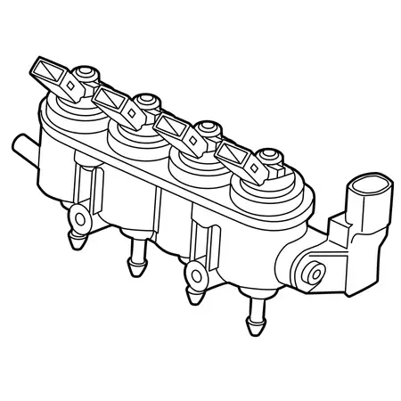 Orig. Renault Kraftstoffverteiler (gasbetrieb) 175231448r