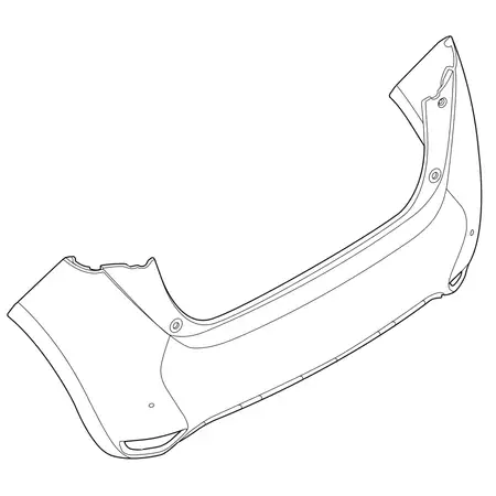 Orig. Renault Stossf&auml;ngerverkleidung 850223975r