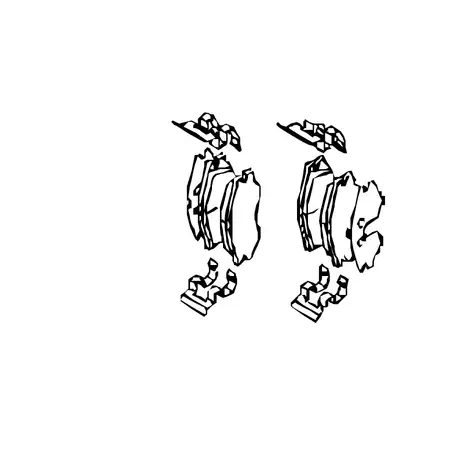 Orig. Hyundai Bremsklotzsatz 581012da40