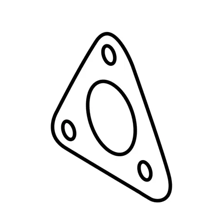 Orig. Land Rover Auspuffkr&uuml;mmerdichtung Unten 1. Reihe Lr022724