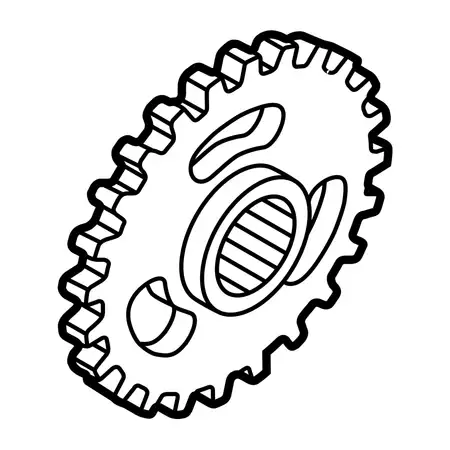 Orig. Toyota Zusatz Stirnrad Kurbelwelle 1931522020