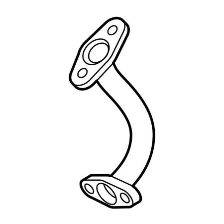 Orig. Renault &Ouml;lr&uuml;cklaufleitung Turbo 151985418r