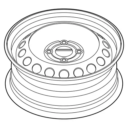 Orig. Renault Felge Vorn 403006279r