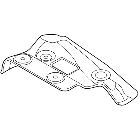 Orig. Renault Hitzeschutz Auspuffrohr Hinten 205421414r