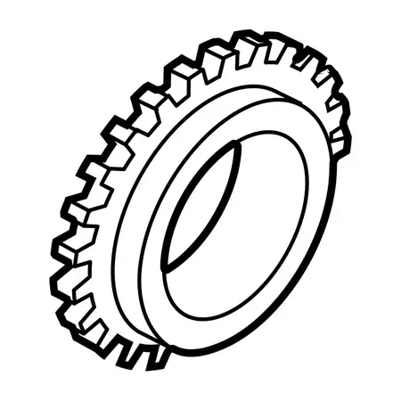 Orig. Mazda Stirnrad Kurbelwelle Sh1711314