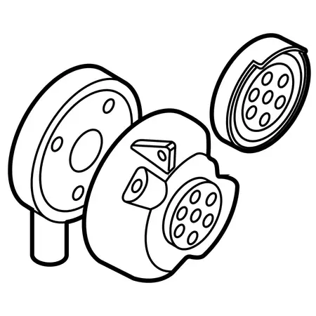 Orig. Renault Steckdose Anh&auml;ngezugvorrichtung 8201724891