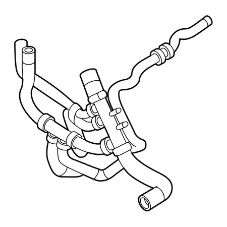Orig. Renault K&uuml;hlerschlauch Unten 215010400r