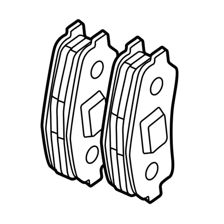 Orig. Mazda Bremsklotzsatz Gbyt3328z