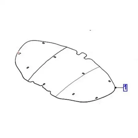 Orig. Jaguar Motorhaubend&auml;mmung