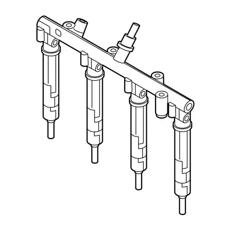 Orig. Renault Kraftstoffverteiler Komplett 175226645r