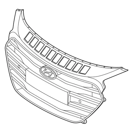 Orig. Hyundai K&uuml;hlergrill Komplett 86350a6800