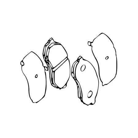 Orig. Mazda Bremsklotzsatz Ncy53323z