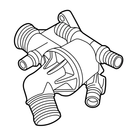 Orig. Renault Thermostatgeh&auml;use Mit Thermostat 110600260r