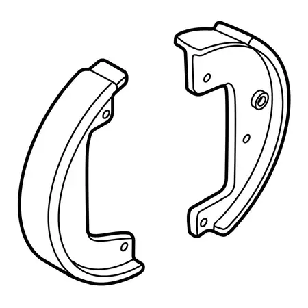 Orig. Hyundai Handbremsbackensatz (2 St&uuml;ck) 583502ea00