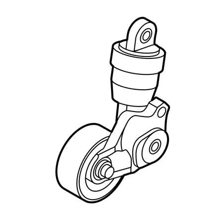Orig. Mazda Spannrolle Hauptriemen Pe0315980c