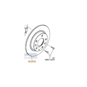 Orig. Mazda Bremsscheibe B45g26251b